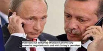 জেলেনস্কির সাথে বৈঠকের প্রস্তাবে যে শর্তের কথা এরদোগানকে শোনালেন পুতিন!