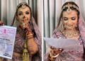 বিয়ের আগেই অভিনব চুক্তিপত্র দিলেন কনে!