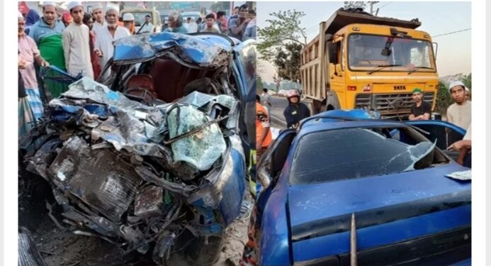 কক্সবাজার-চট্টগ্রাম মহাসড়কে ট্রাক-প্রাইভেটকার সংঘর্ষে নিহত-৫